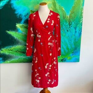 Intermix Silk Wrap Dress